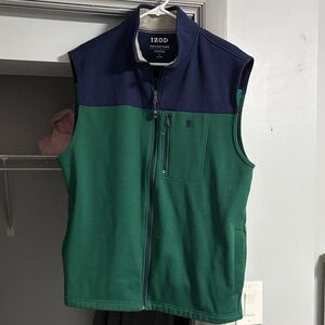 Izod Two-Tone Green and Blue Vest
